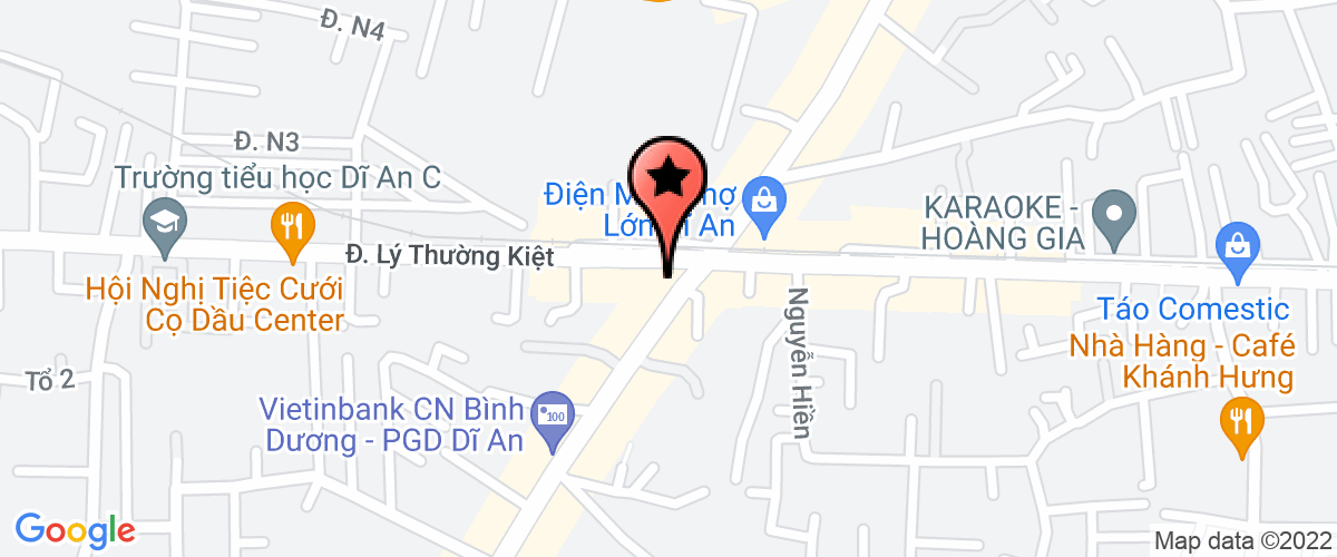 Bản đồ đến địa chỉ Công Ty TNHH Một Thành Viên Việt Cường Bình Dương