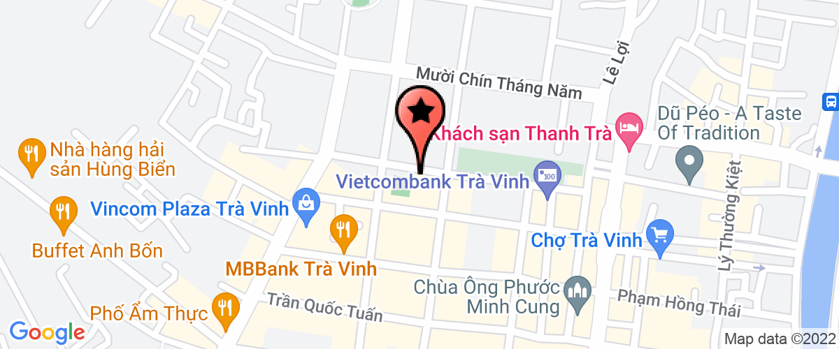 Bản đồ đến địa chỉ Phòng Tài Chính Kế Hoạch Thị Xã Trà Vinh
