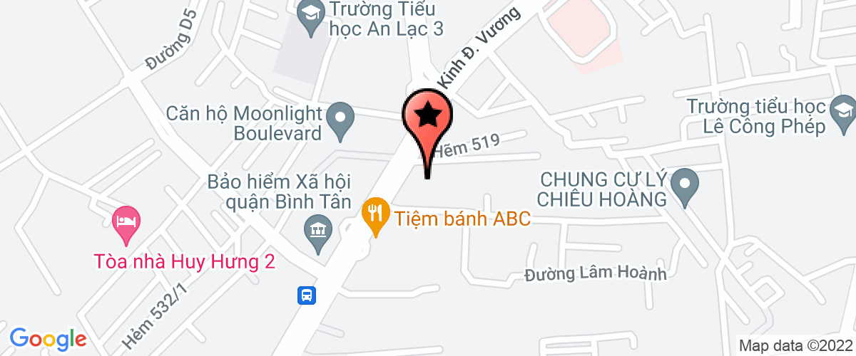 Bản đồ đến địa chỉ Phòng Lao Động Thương Binh Xã Hội Quận Bình Tân
