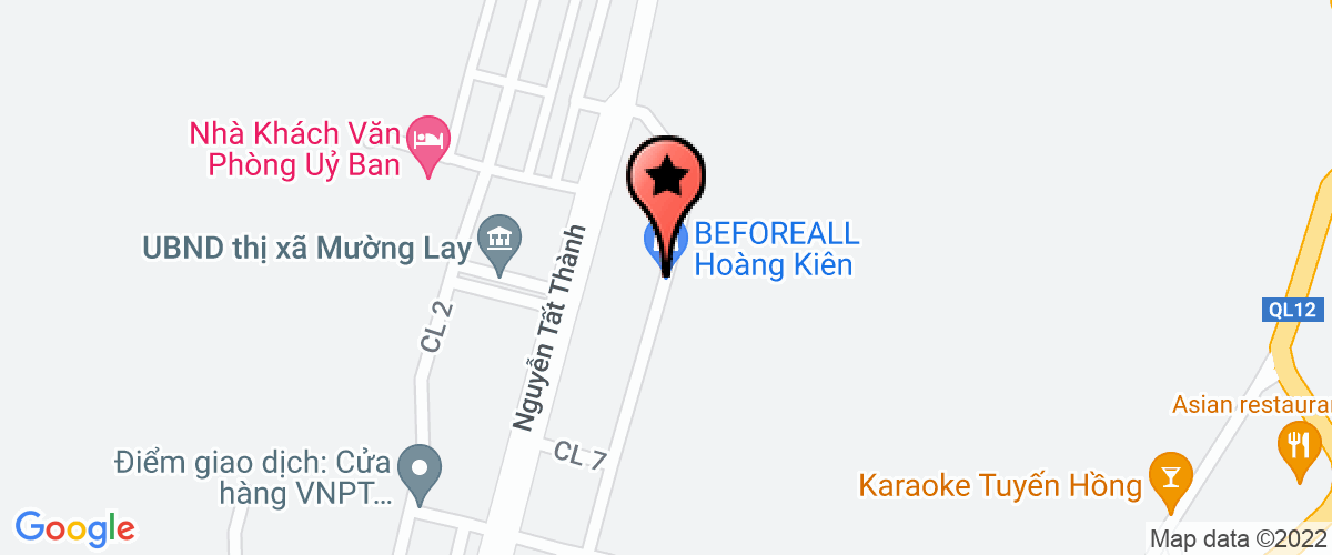 Bản đồ đến địa chỉ Trung Tâm Y Tế Thị Xã Mường Lay