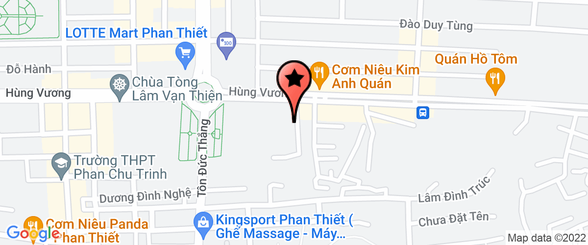 Bản đồ đến địa chỉ Công Ty Trách Nhiệm Hữu Hạn Nhật Hoàng Bình Thuận