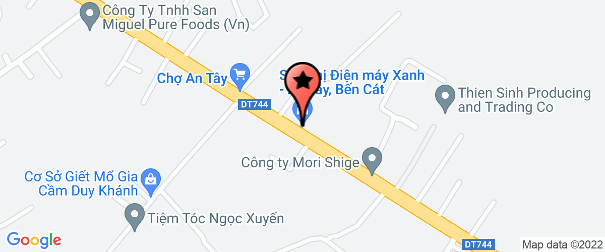 Bản đồ đến địa chỉ Công Ty TNHH Một Thành Viên Thương Mại - Dịch Vụ Văn Thanh