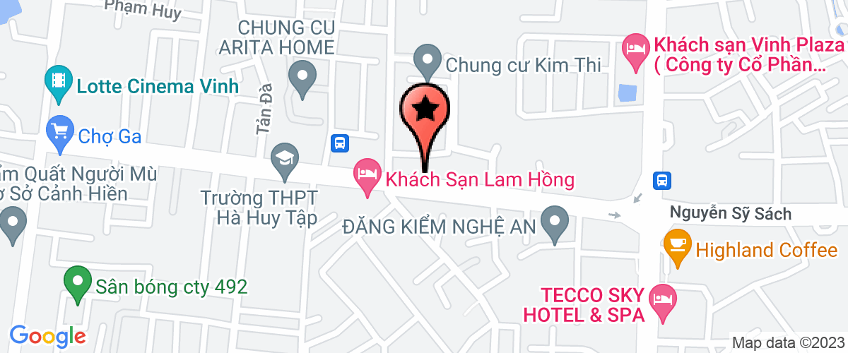 Bản đồ đến địa chỉ Công Ty Cổ Phần Bảo Hiểm Viễn Đông - Chi Nhánh Nghệ An