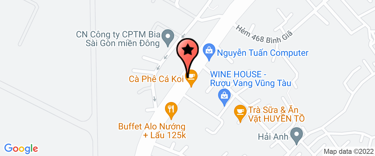 Bản đồ đến địa chỉ Công Ty Trách Nhiệm Hữu Hạn Thương Mại Dịch Vụ Sản Xuất Tín An