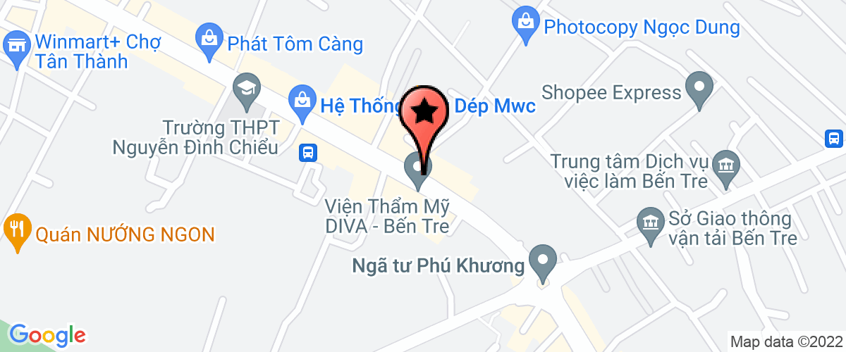 Bản đồ đến địa chỉ Công Ty TNHH Một Thành Viên Thuốc Lá Bến Tre
