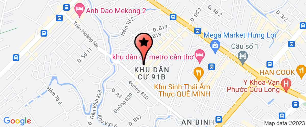 Bản đồ đến địa chỉ Công Ty TNHH Dịch Vụ Bảo Vệ Chuyên Nghiệp Quyết Thắng 24h - Chi Nhánh Cần Thơ