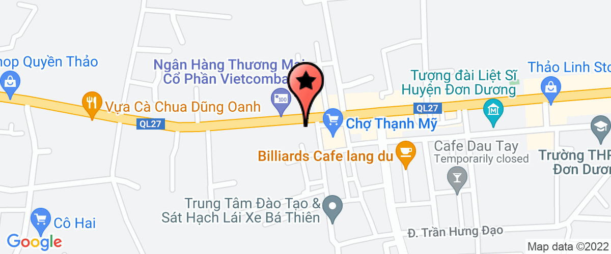 Bản đồ đến địa chỉ Chi Nhánh Công Ty TNHH Cao Xuân Trường Tại Huyện Đơn Dương