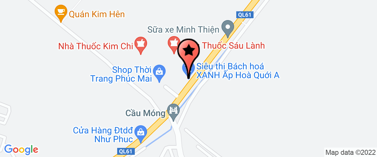 Bản đồ đến địa chỉ Công Ty Trách Nhiệm Hữu Hạn Giày Huỳnh Gia