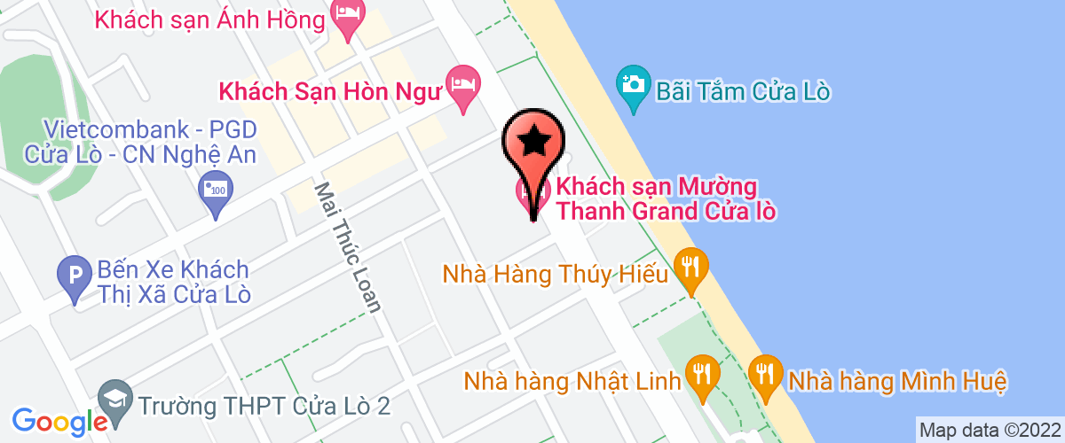 Bản đồ đến địa chỉ Chi Nhánh Siêu thị Mường Thanh Cửa Lò - DNTN Xây dựng Số 1 Tỉnh Điện Biên