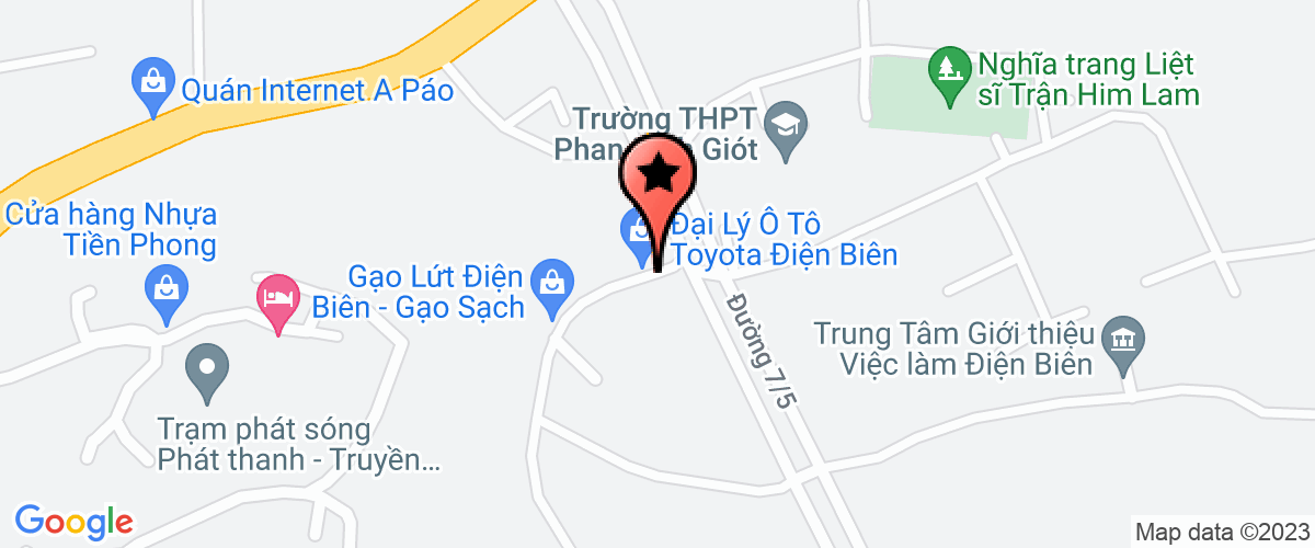 Bản đồ đến địa chỉ Phàng Giáo dục - Đào tạo Thành phố Điện Biên Phủ