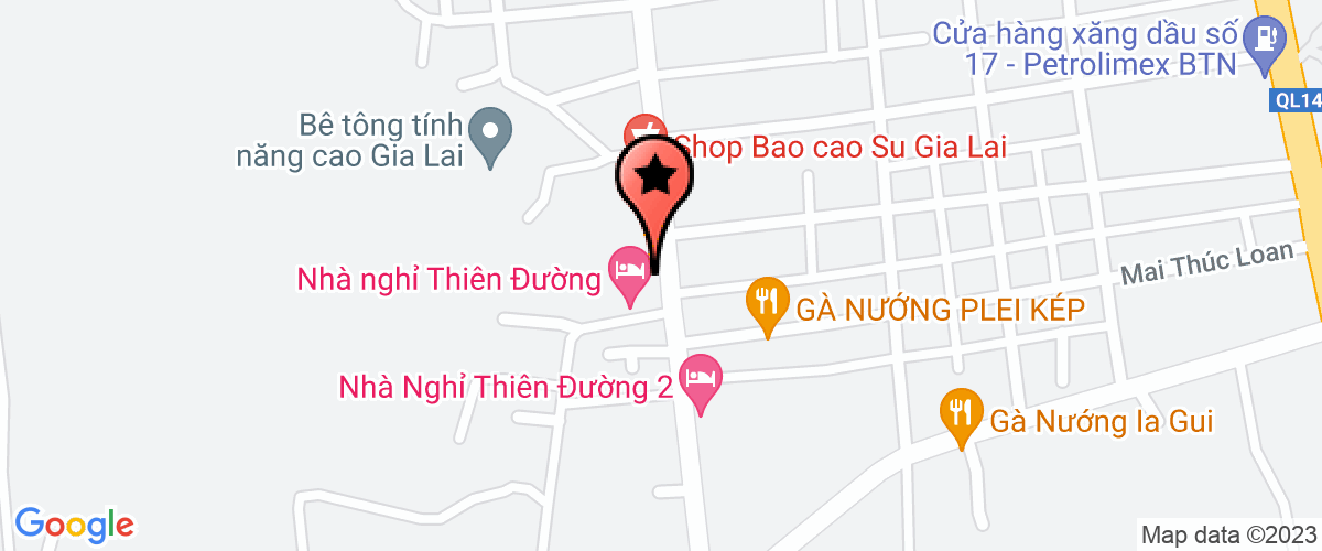 Bản đồ đến địa chỉ Công Ty TNHH Một Thành Viên Minh Điền Gia Lai