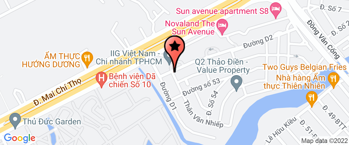 Bản đồ đến địa chỉ Công Ty TNHH Bright Stars Cdc - Sun Avenue