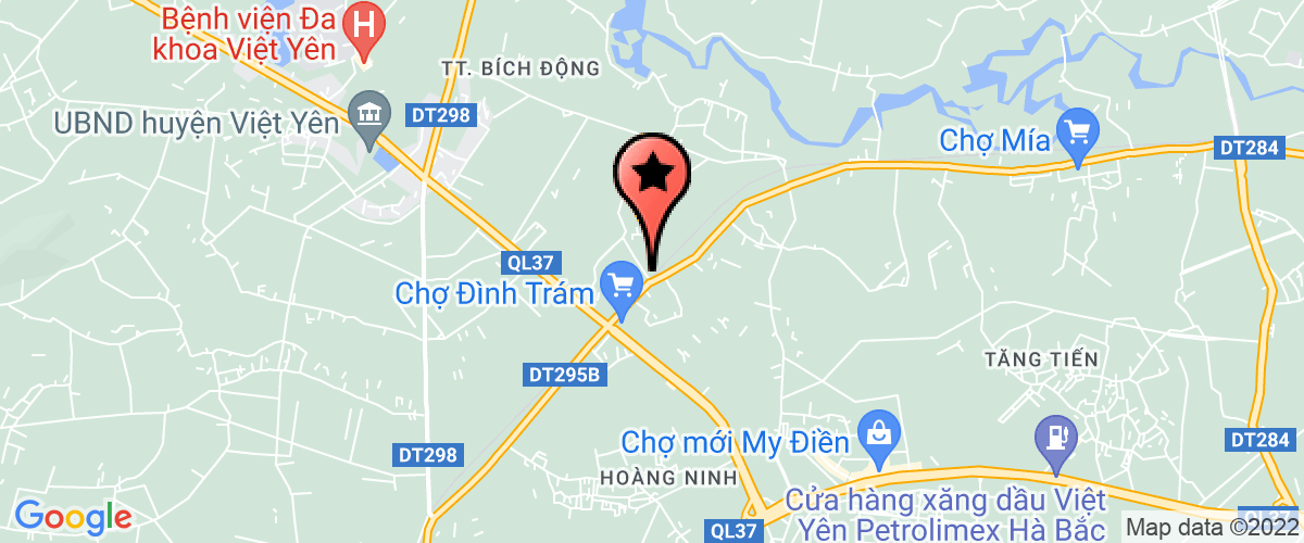 Bản đồ đến địa chỉ Công Ty TNHH Môi Trường Việt Yên - Niv
