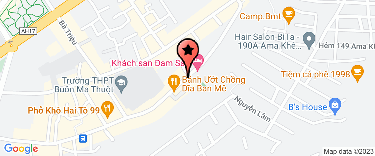 Bản đồ đến địa chỉ Trung Tâm Lữ Hành Quốc Tế Đam San-Văn Phòng Đại Diện Công Ty TNHH Đầu Tư Du Lịch Và Thương Mại Đam S