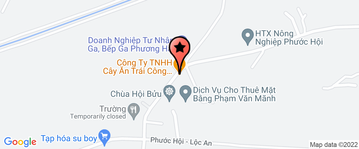 Bản đồ đến địa chỉ Công Ty Trách Nhiệm Hữu Hạn Cây Cảnh Phước Hội