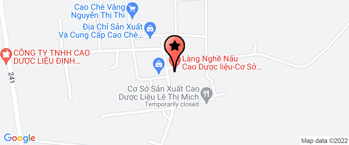 Bản đồ đến địa chỉ Công Ty TNHH Cao Dược Liệu Định Sơn Mai Thị Thủy