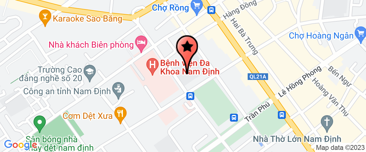 Bản đồ đến địa chỉ Bưu Điện Thành Phố Nam Đinh - Bưu Điện Tỉnh Nam Định