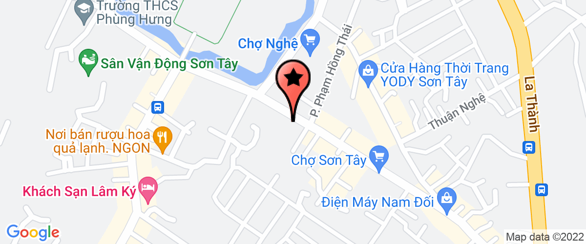 Bản đồ đến địa chỉ Công Ty TNHH Thương Mại Lương Thực Thực Phẩm Sơn Tây