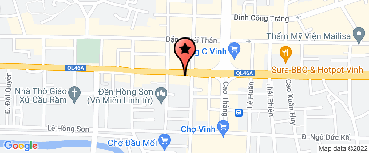 Bản đồ đến địa chỉ Công Ty CP An Ninh Công Nghệ Miền Trung