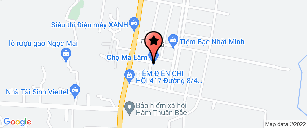 Bản đồ đến địa chỉ Doanh Nghiệp TN Tiệm Vàng Kim Nguyên - Bình Thuận