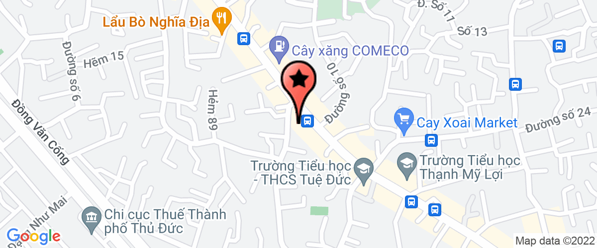 Bản đồ đến địa chỉ Công Ty TNHH Sản Xuất - Thương Mại - Dịch Vụ Buýt Việt