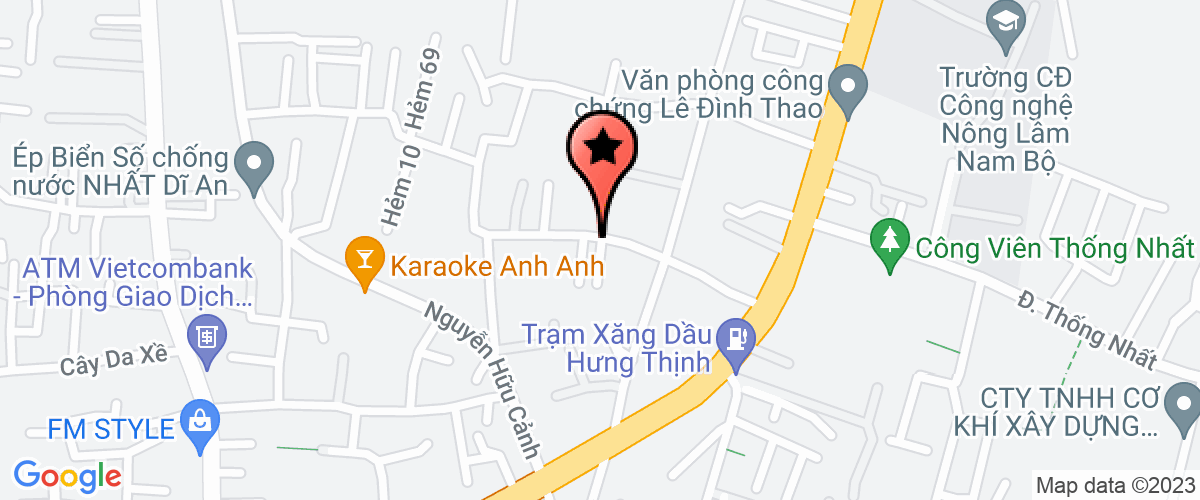 Bản đồ đến địa chỉ Công Ty TNHH Sản Xuất Thương Mại Mỹ Phẩm Minh Hiếu