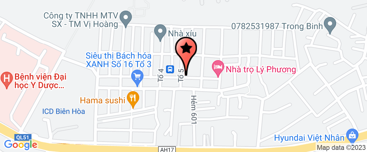 Bản đồ đến địa chỉ Công Ty TNHH May Mặc Hoàng Nguyên