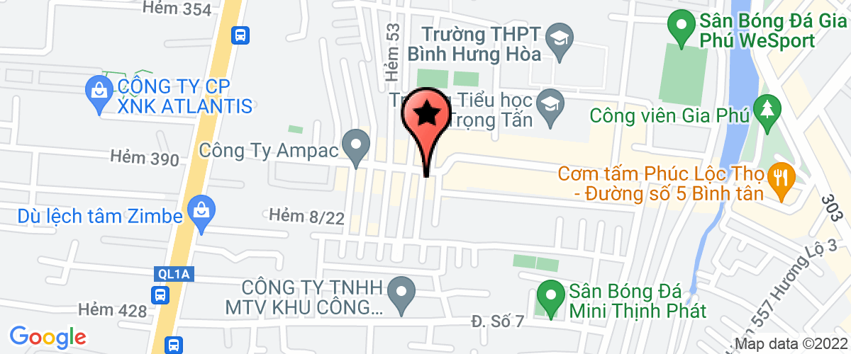 Bản đồ đến địa chỉ Công Ty TNHH Đầu Tư Xây Dựng Trang Trí Nội Thất Phúc Thịnh Phát