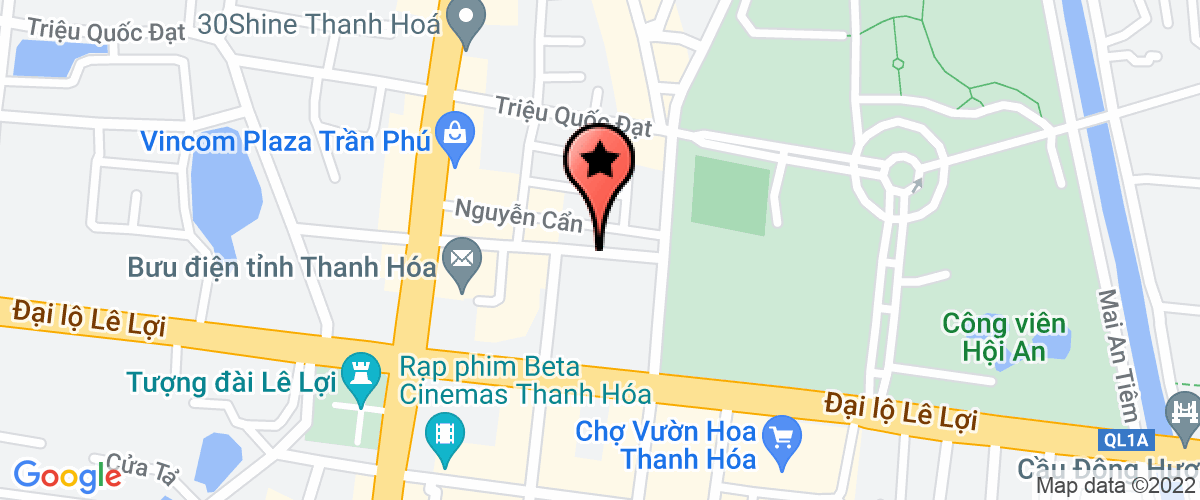 Bản đồ đến địa chỉ Thành uỷ thành phố Thanh Hoá
