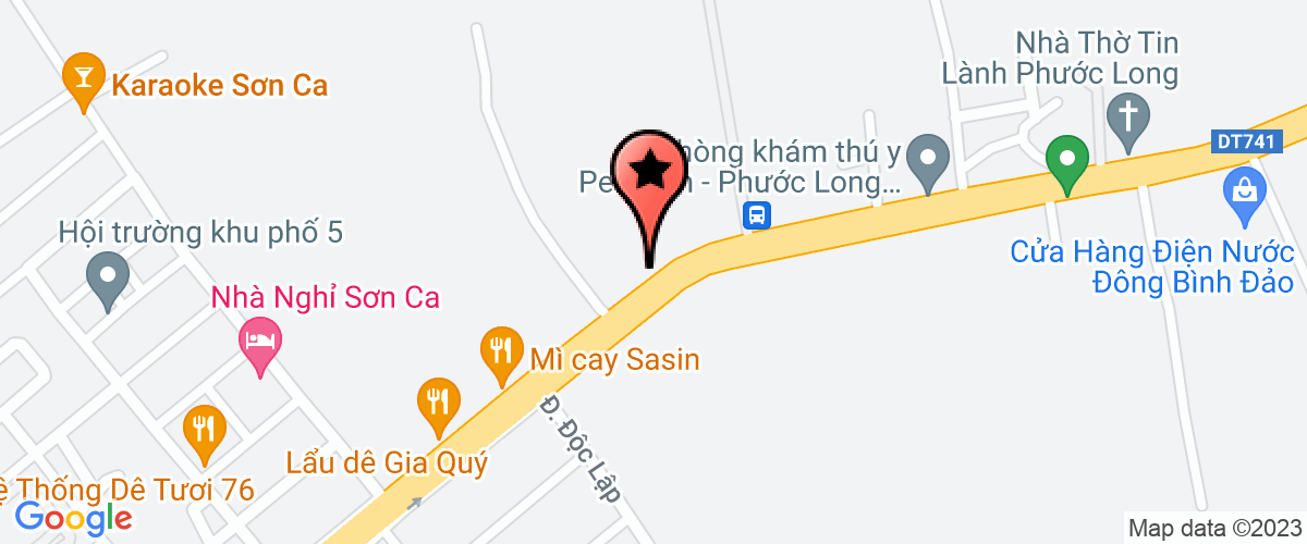 Bản đồ đến địa chỉ Chi Nhánh Phước Long Công Ty Cổ Phần Dược Vật Tư Y Tế Dopharco
