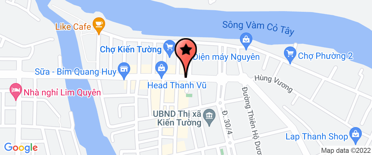 Bản đồ đến địa chỉ Địa Điểm Kinh Doanh Chi Nhánh Công Ty Cổ Phần Dược Vacopharm-Hiệu Thuốc Mộc Hóa - Quầy Thuốc Mộc Hóa