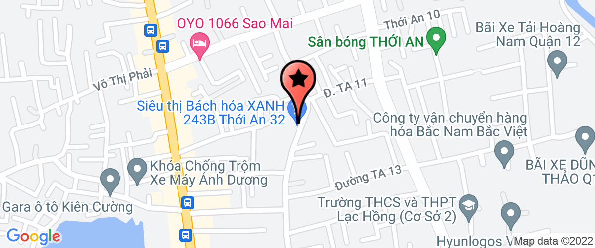 Bản đồ đến địa chỉ Công Ty TNHH Thiết Kế Thi Công Cảnh Quan Hoà Phát