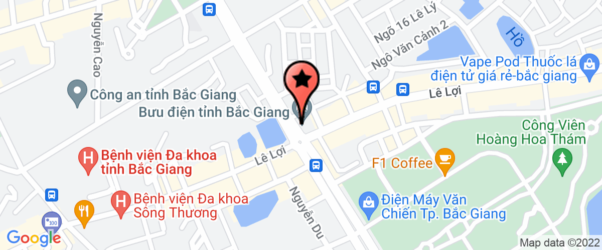 Bản đồ đến địa chỉ Bưu Điện Tỉnh Bắc Giang