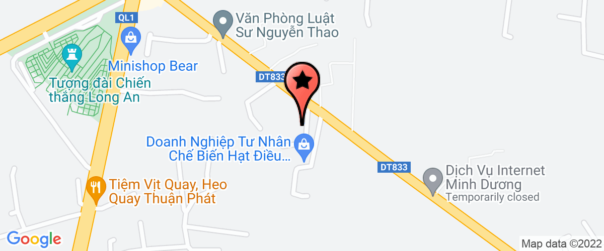 Bản đồ đến địa chỉ Chi Nhánh Chế Biến Hàng Nông Sản Công Ty TNHH Thuận Hưng Phát