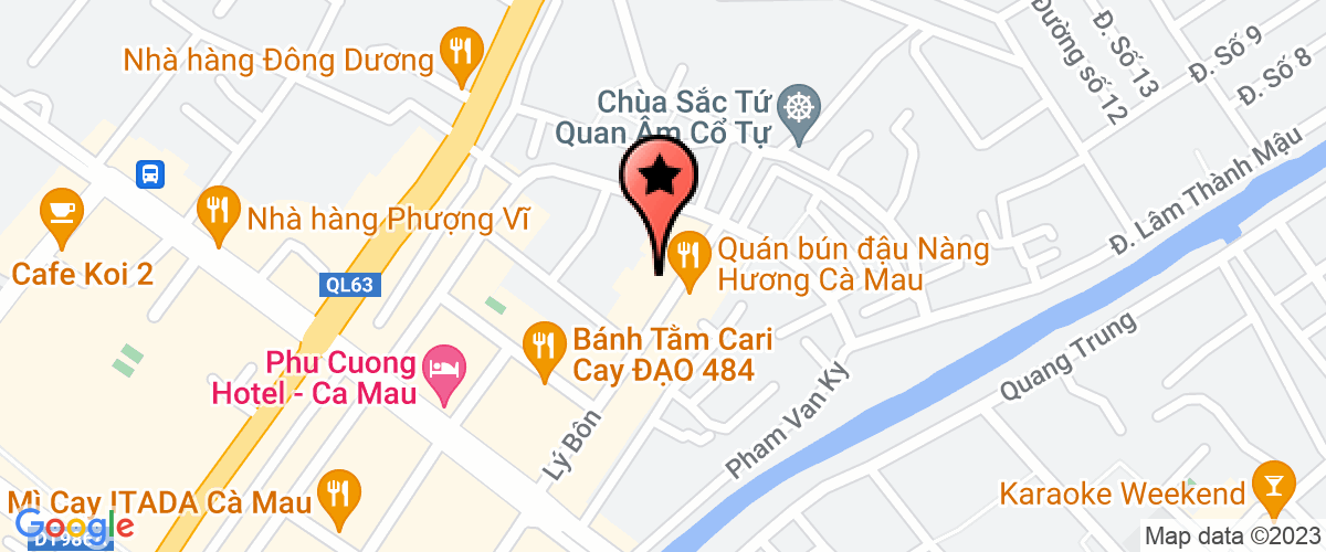 Bản đồ đến địa chỉ Công Ty TNHH Dịch Vụ Và Tư Vấn Kế Toán Cà Mau