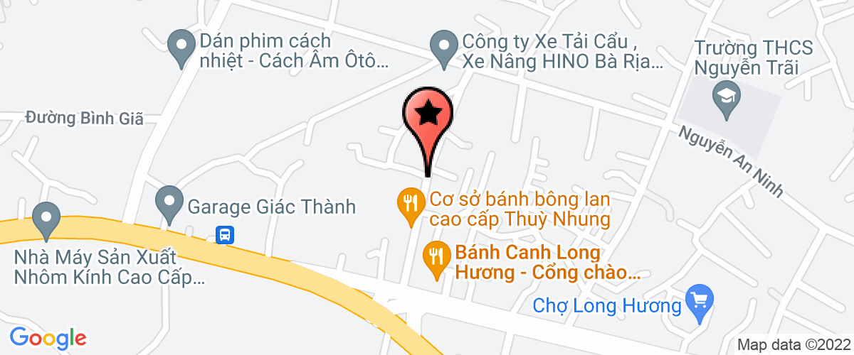 Bản đồ đến địa chỉ Công Ty Trách Nhiệm Hữu Hạn Quảng Cáo Jany Bà Rịa