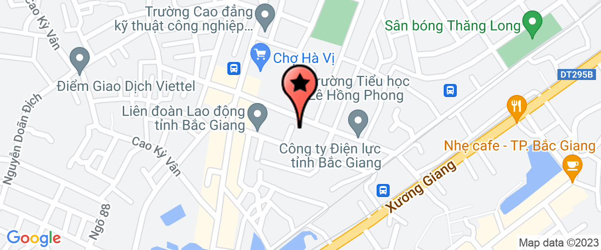 Bản đồ đến địa chỉ VPNN điều hành hợp doanh HC ngành giấy AKD Xương Giang