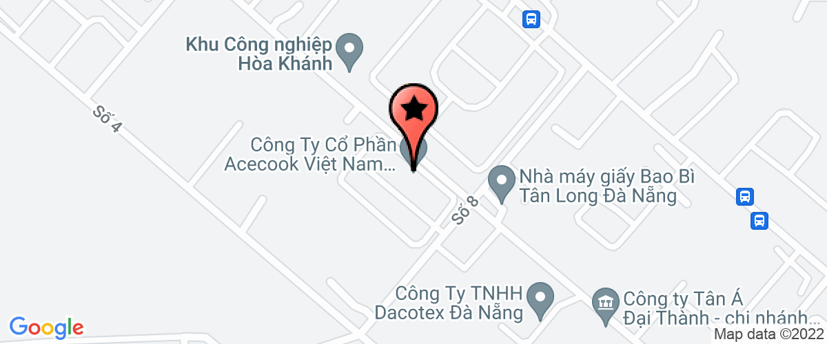 Bản đồ đến địa chỉ Chi nhánh Công ty cổ phần ACECOOK Việt Nam tại Đà Nẵng