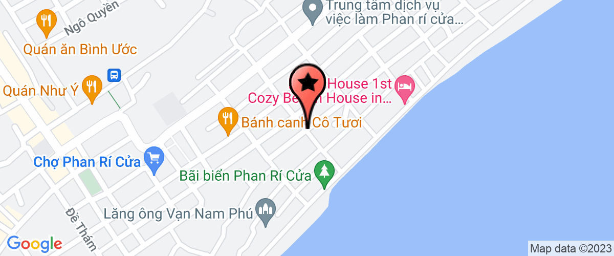 Bản đồ đến địa chỉ Chi Nhánh Tuy Phong - Công Ty Trách Nhiệm Hữu Hạn Thương Mại Và Vận Tải Quê Hương