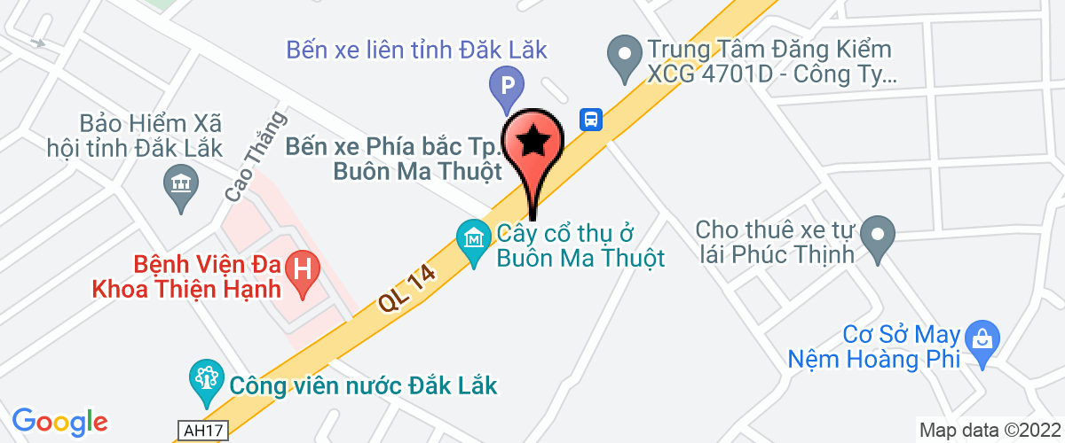 Bản đồ đến địa chỉ Công Ty TNHH Khách Sạn Ban Mê Xanh