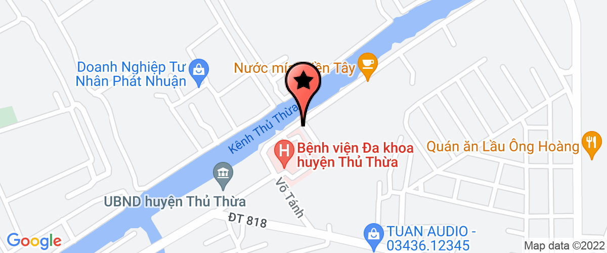 Bản đồ đến địa chỉ Công Ty Cổ Phần Công Trình Đô Thị Thủ Thừa