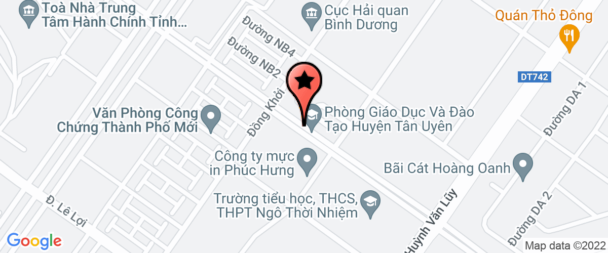 Bản đồ đến địa chỉ Công Ty TNHH Một Thành Viên Trùng Dương Tân Thành