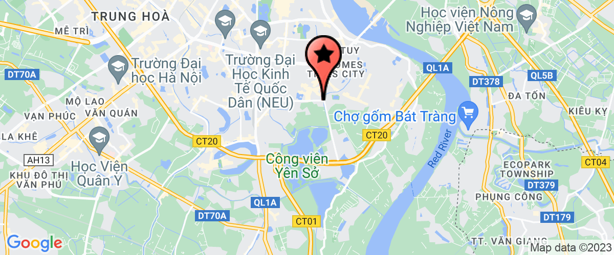 Bản đồ đến địa chỉ Công ty cổ phần phát triển nông nghiệp Hà Nội