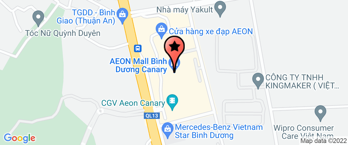 Bản đồ đến địa chỉ Chi nhánh công ty TNHH ESTELLE Việt Nam tại Bình Dương
