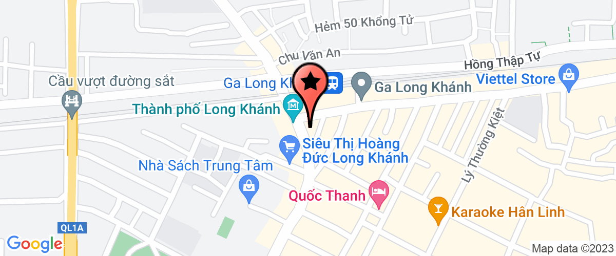 Bản đồ đến địa chỉ Công Ty TNHH Thương Mại Dịch Vụ Tin Học Văn Phòng Long Khánh