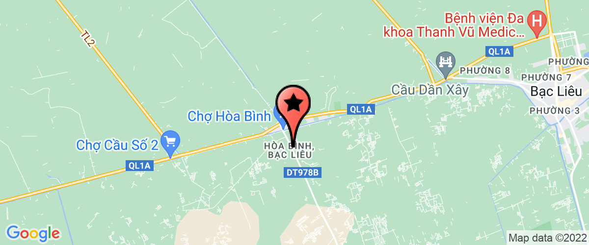 Bản đồ đến địa chỉ Chi Nhánh 1 - Doanh Nghiệp Tư Nhân Thuỷ Sản Ba Thao