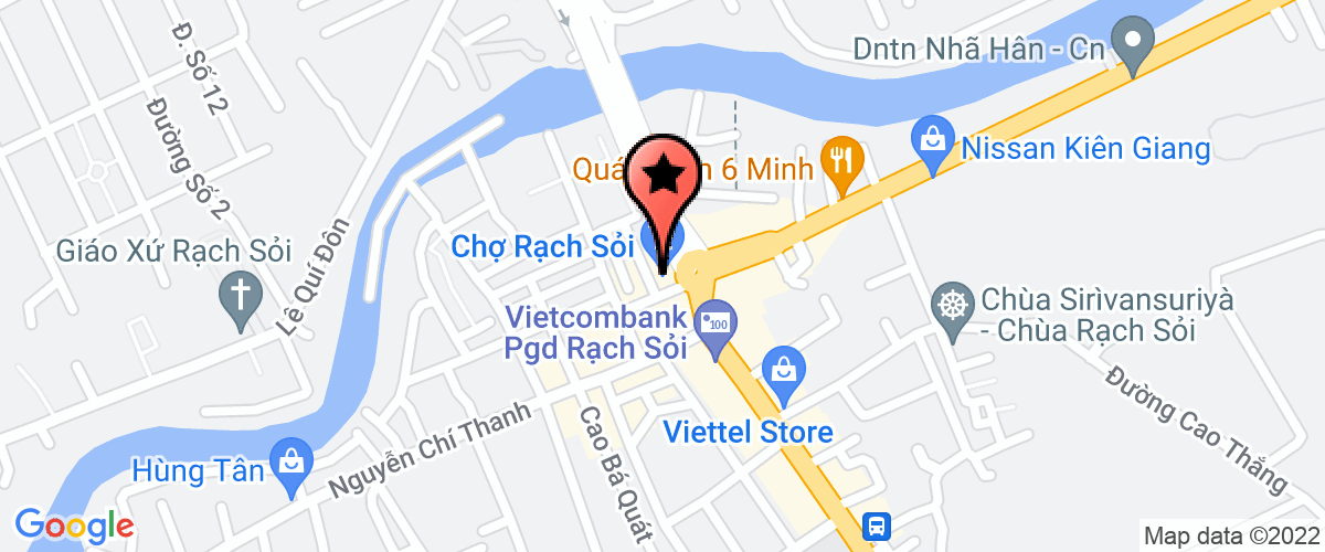 Bản đồ đến địa chỉ Công Ty Cổ Phần Đầu Tư Xây Dựng Hồng Trung - Kiên Giang