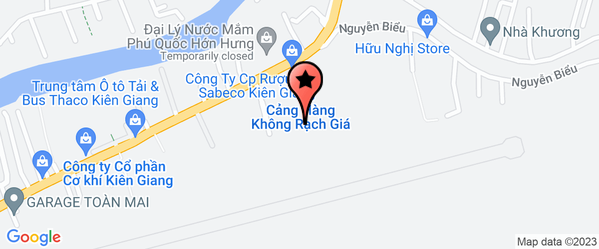Bản đồ đến địa chỉ Cảng Hàng Không Rạch Giá - Tổng Công Ty Cảng Hàng Không Việt Nam