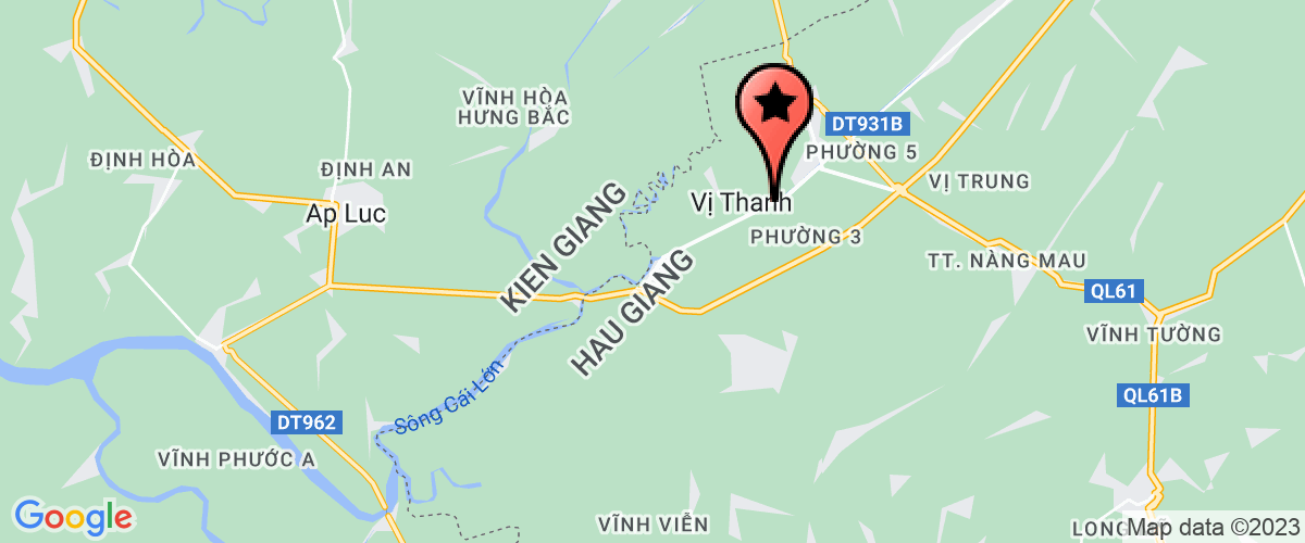 Bản đồ đến địa chỉ Chi Nhánh Hậu Giang - Công Ty TNHH Kinh Doanh Thương Mại Và Dịch Vụ Vinds