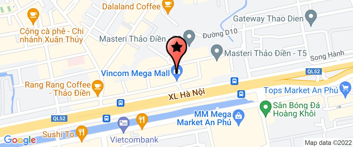 Bản đồ đến địa chỉ Công Ty TNHH Dịch Vụ Nhà Hàng Và Giải Trí Xank